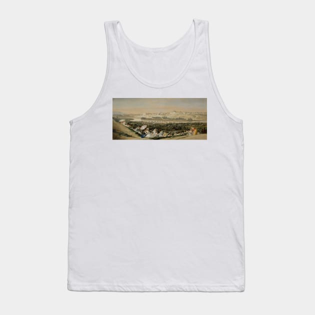 The Meadow of San Isidro by Francisco Goya Tank Top by Classic Art Stall